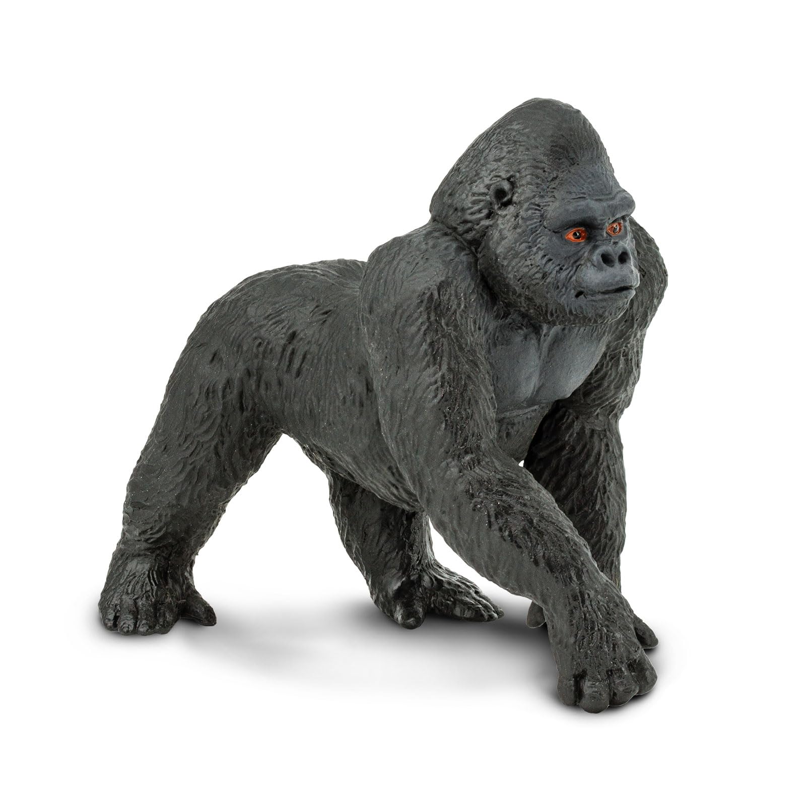 Safari Ltd. Lowland Gorilla Figurine - Lifelike 4.25" Primate Figure - Educational Toy for Boys, Girls, and Kids Ages 3+