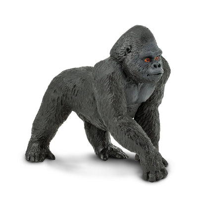 Safari Ltd. Lowland Gorilla Figurine - Lifelike 4.25" Primate Figure - Educational Toy for Boys, Girls, and Kids Ages 3+