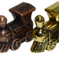 Regal Games - Mexican Train Domino Replacement Metal Marker Trains - for Mexican Train Domino Game - Gold, White Gold, Antique Brass & Gunmetal Black