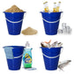 Holady Large Sand Beach Buckets Pail,Sand Bucket Water Bucket for Beach Fun Great Summer Party Accessory(4 Pack)