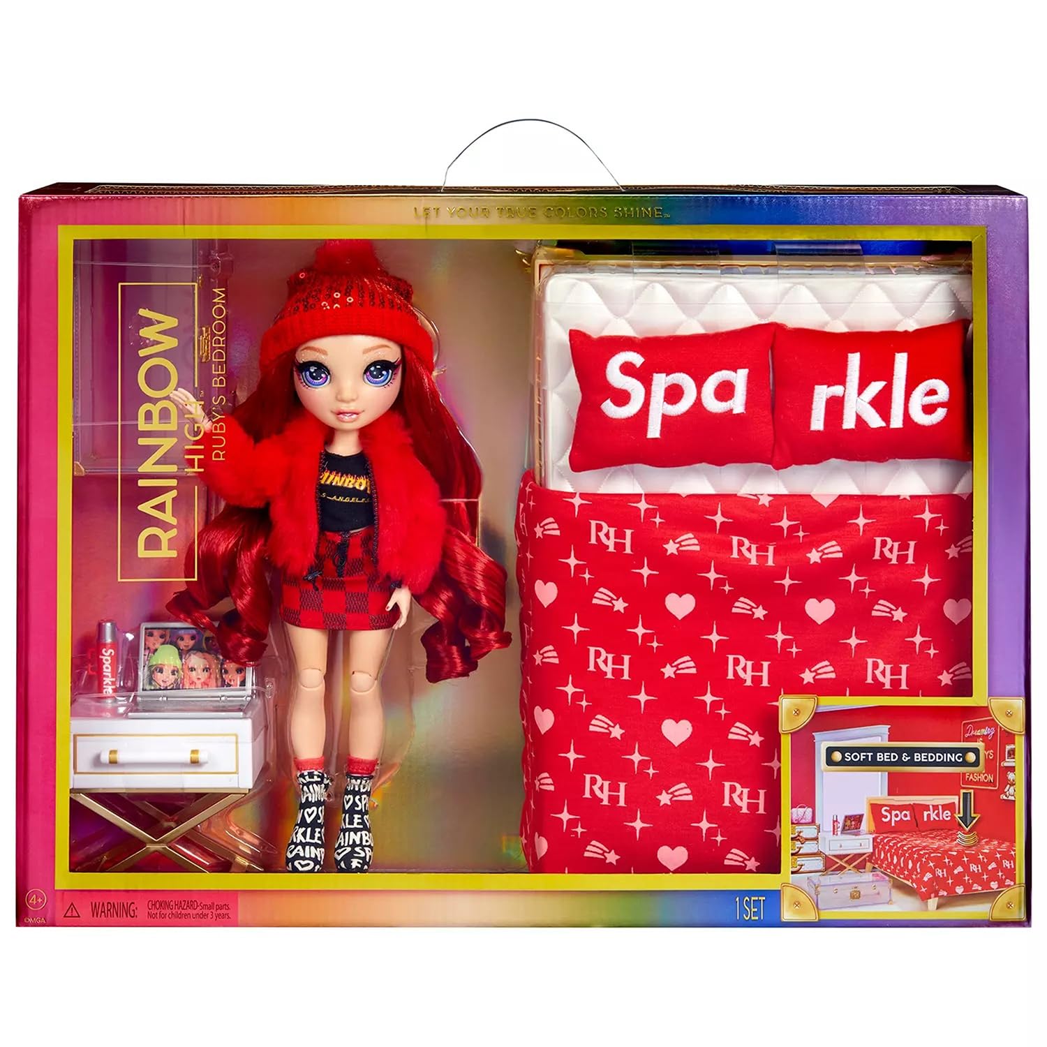 Rainbow High Ruby & Dorm Room Playset