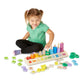 Melissa & Doug Counting Shape Stacker - Wooden Educational Toy with 55 Shapes and 10 Number Tiles