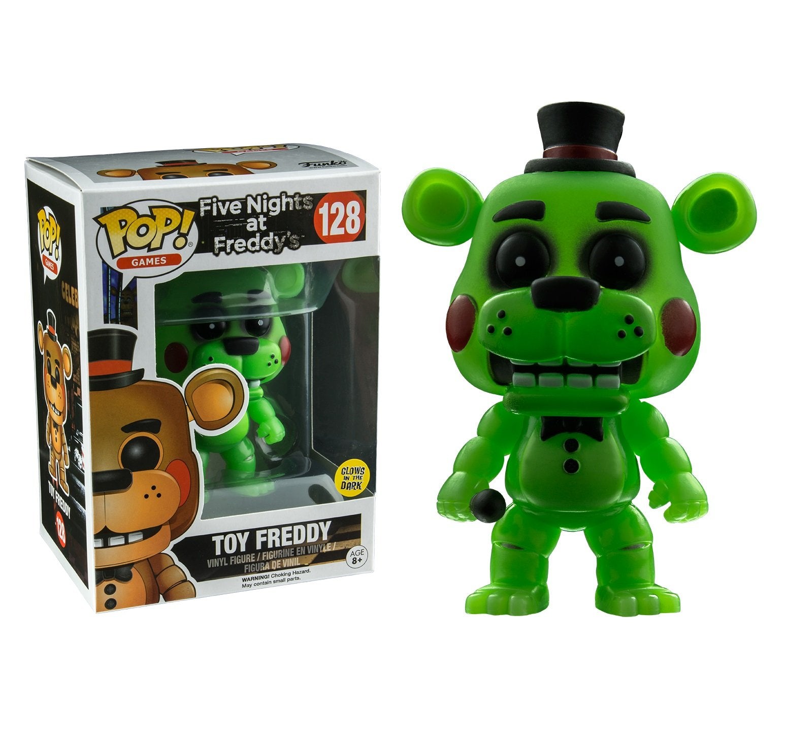 POP! Funko Games Five Nights at Freddy's Toy Freddy #128 (Glows in The Dark Exclusive)