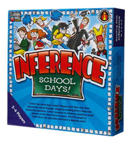 Edupress Inference School Days Game, Blue Level, 2-4 Players, Ages 8+, EP60801