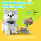 HCdoujoy Husky Walking Dog Barking Toy, Musical Singing Dancing Volume Control Interactive Puppy Walk Along with Leash, Wagging Tail Shaking Head