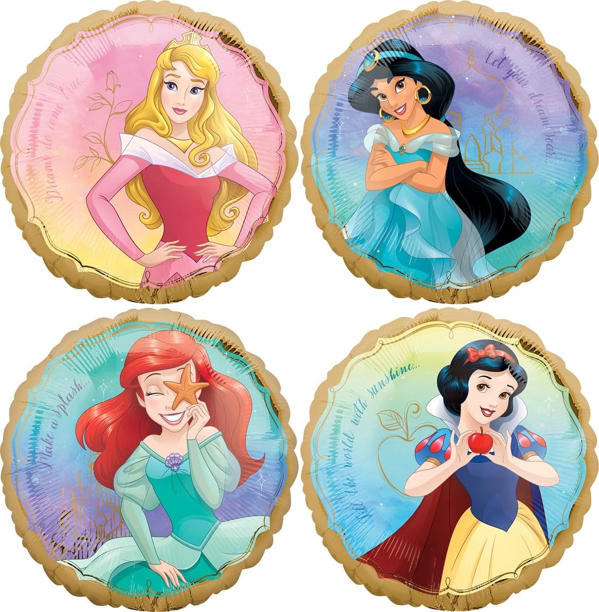 Princess Theme 3rd Birthday Party Supplies 8 Princesses Balloons Decoration