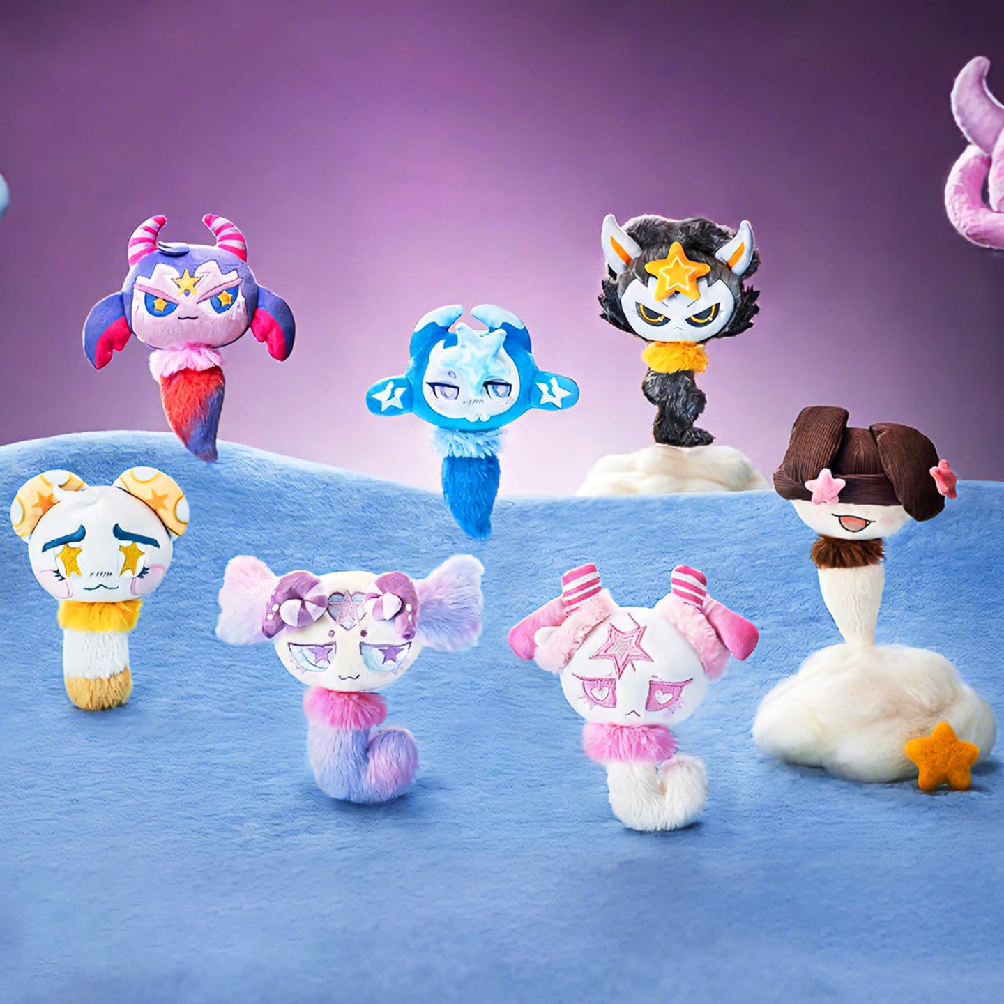 OHKU Starry Sprites Interstellar Friends Series Plush Charm Blind Box Random Design Action Figures Collectible Toys Home Decorations Holiday Birthday