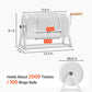 VEVOR Raffle Ticket Spinner, 11.6" x 6.6" Holds 2500 Tickets or 100 Ping Pong Balls, Raffle Drum Lottery Spinning Cage with Reinforced Handle, Stable