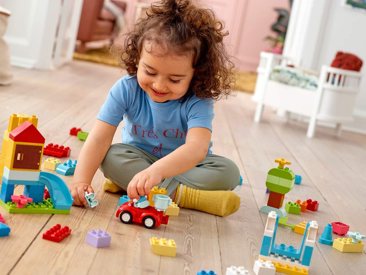 Lego DUPLO Classic Deluxe Brick Box Building Set with Toy Storage, First Bricks Educational Learning Toys for Toddlers, Kids, Boys & Girls 1.5-3 Years