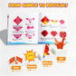 Pigipigi Kids Craft Origami Paper Kit for Kids Ages 5-8 8-12, with Guiding Book, 230 Sheets DIY Art and Crafts Supplies, Colorful Folding Papers Set