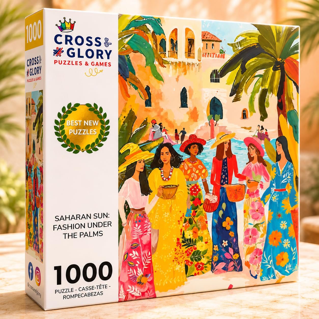 Cross & Glory | 1000 Piece Jigsaw Puzzles for Adults | Saharan Sun