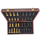 18" Wooden Chess Set,Folding Storage Wooden Chess Board Sets, Large Chess Board Sets, Premium Board Games Chess Set for Adults and Kids Chess
