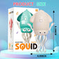 DYALE Dancing Squid Baby Toy, Dancing Music Squid Baby Toys for Ages 3 and Up for Kids,Beige