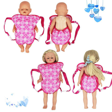 DC-BEAUTIFUL 3 Pack Doll Accessories Set with Handbag and Front/Back Carrier Backpack and Sleeping Bag, Fits 14 to 18?Dolls