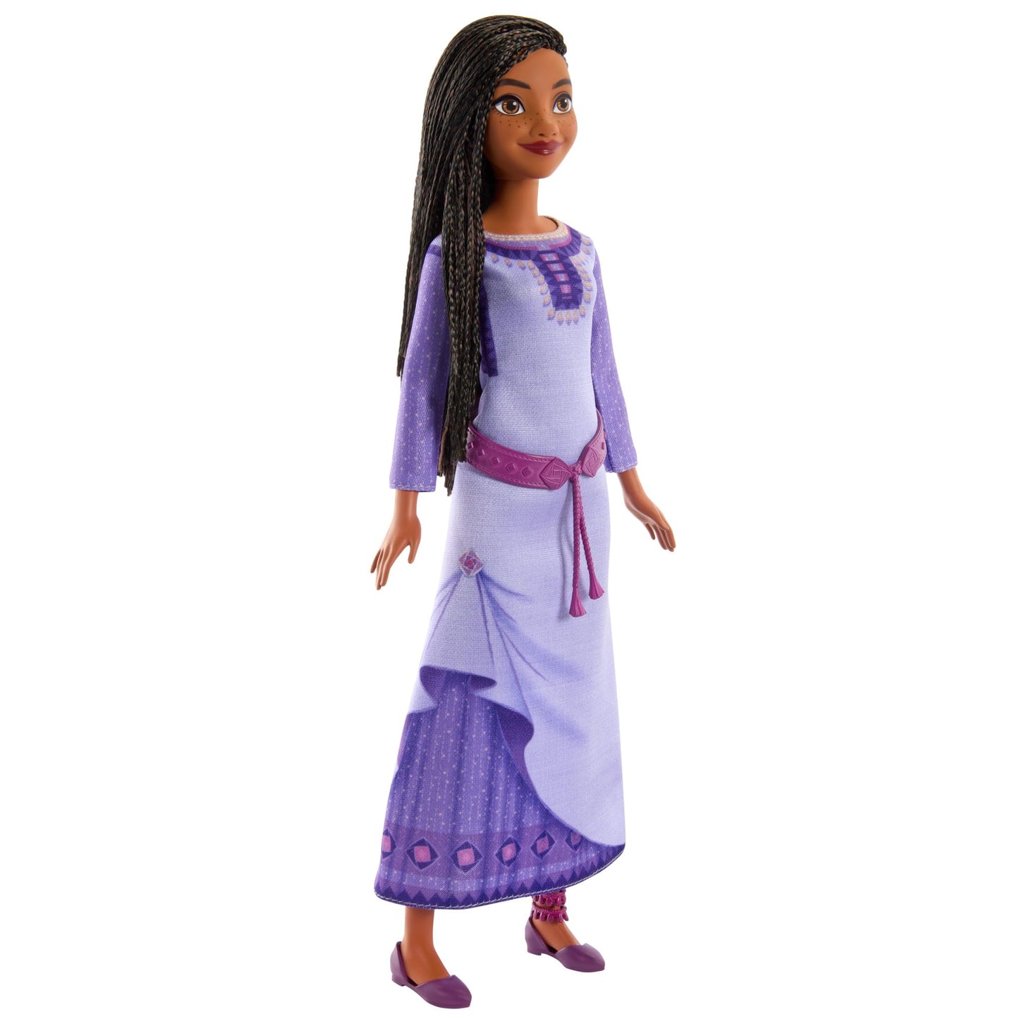 Mattel Disney Wish Toys, Asha of Rosas Posable Fashion Doll with Natural Hair, Removable Clothes, Shoes & Accessories