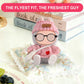 Ciunura Doll Clothing for Labubu, Premium Outfits for Labubu Dressing up, Handcrafted Crochet Doll Accessories for Labubu with Sweater, Hat, Glasses