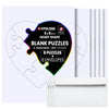 Hygloss 8 Blank Heart Puzzles with Envelopes - 6 x 8 Inches - Ideal for Valentine’s Day Crafts - Write, Draw, and Decorate - 8 Pieces Each