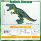 Bloolilies Dinosaur Toys, 2 Pack Electric Walking Dinosaur Toys for Kids 3-5 5-7 with LED Lights & Sounds & Roaring, Robot Dinosaur Figures for Boys