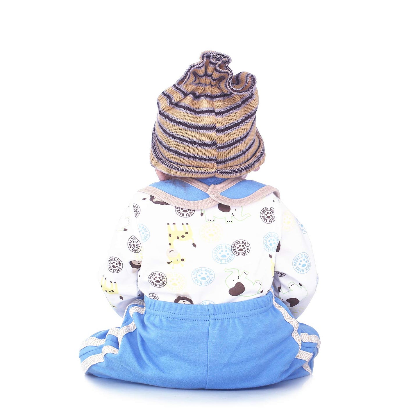 Reborn Dolls Clothes Baby Boy Clothing Outfit for 20"- 22" Reborn Newborn Dolls 0-3 Month Boy Doll Clothes