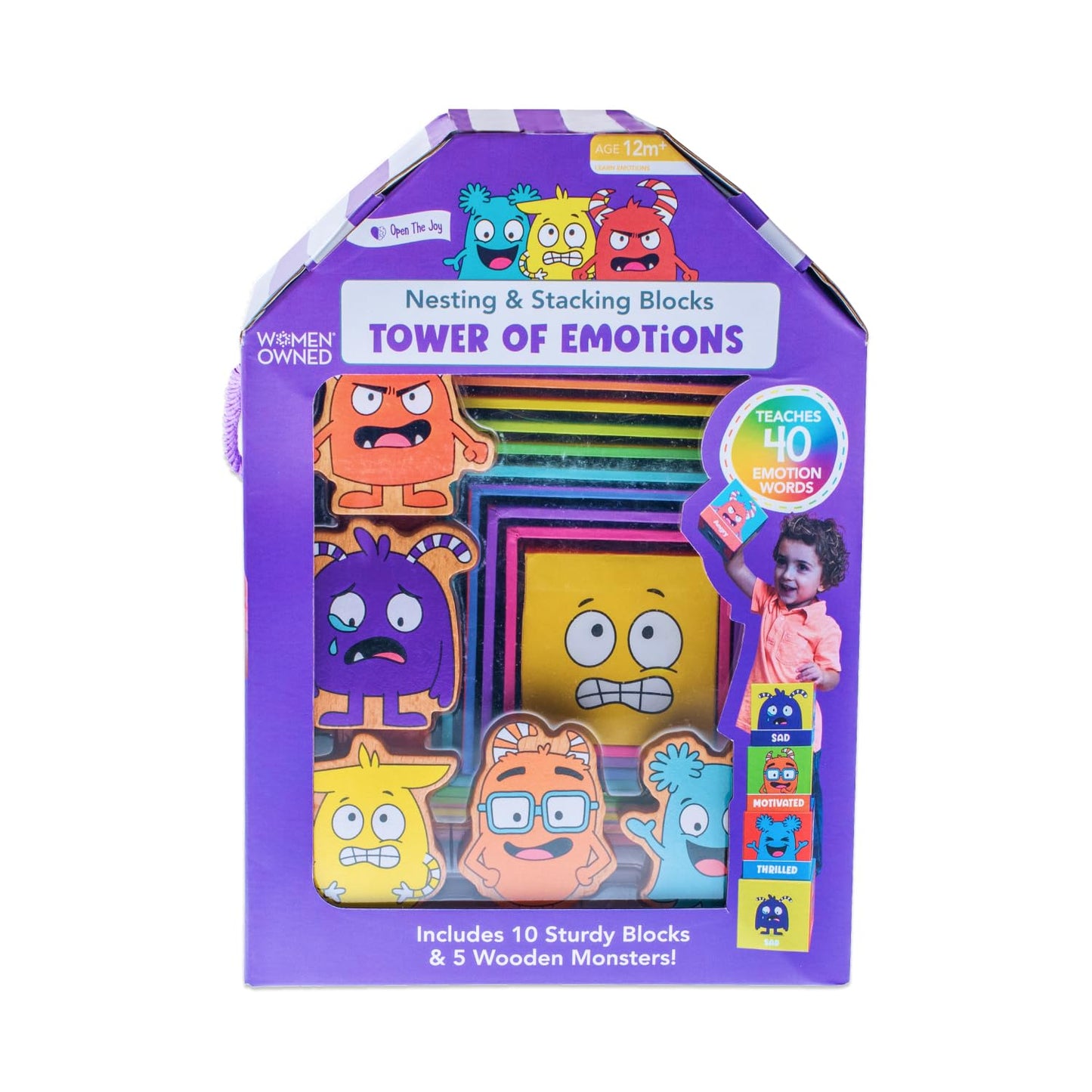 Open The Joy Tower of Emotions: Kids Emotional Intelligence Building Game, Mindfulness Activities, and Stress Relief Techniques for Ages 4 and Up