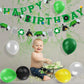 Bessmoso 56 Pcs Garbage Truck Birthday Decoration Trash Truck Birthday Banner, Latex Balloons, Cake Topper, Cupcake Toppers Trash Waste Management