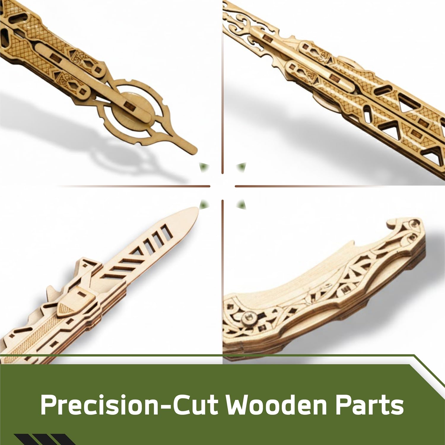 Caliber Gourmet 3D Wood Knives Puzzles 6PC Set
