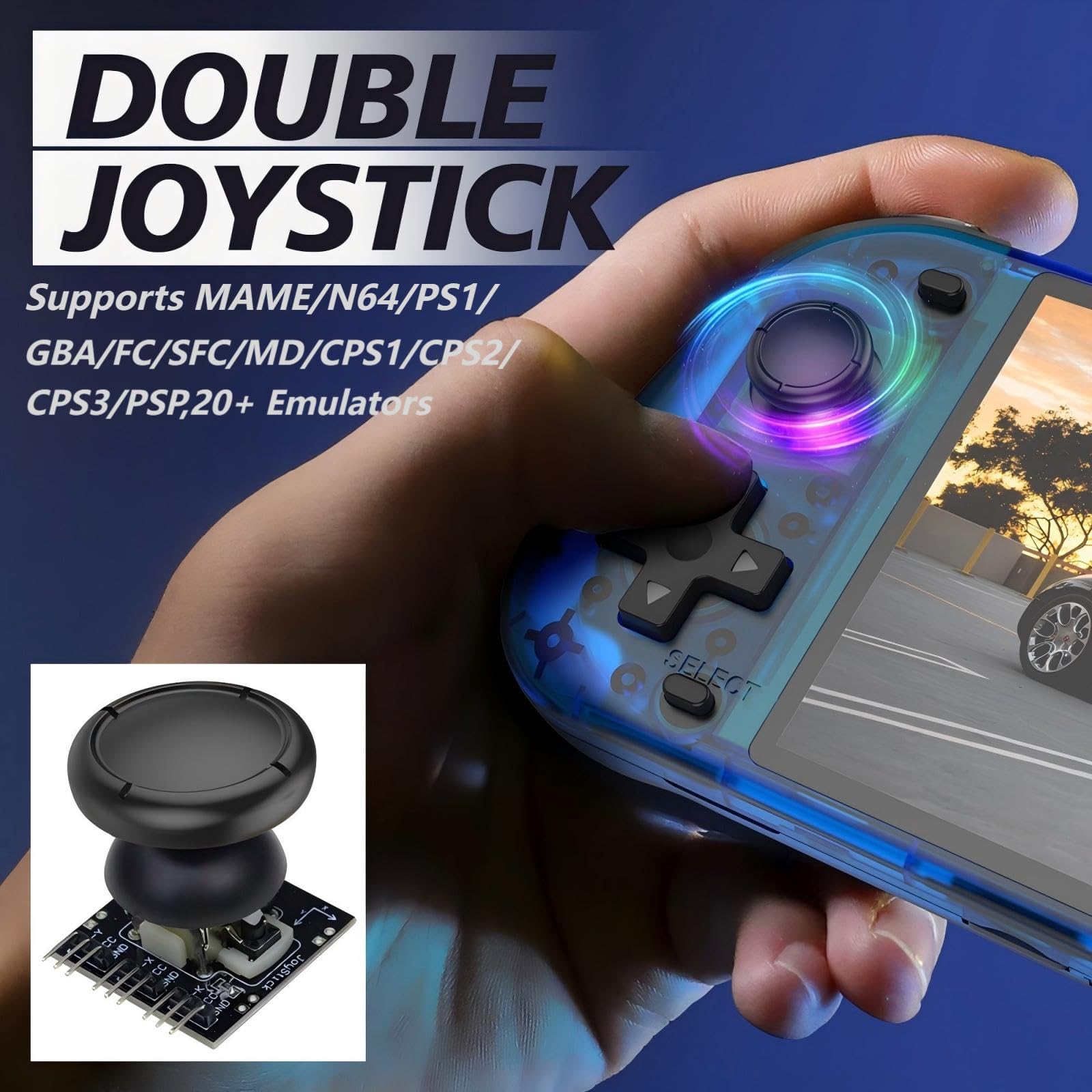 ugtenversi R50s Handheld Game Console, Portable Retro Gaming console,5.1" IPS Screen, Linux System,Preloaded 15,000+ games, 20+ Emulator,4200mAh