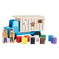 Melissa & Doug Shape-Sorting Dump Truck Wooden Toy with 9 Blocks and 2 Toy Figures - Montessori Toys and Toddler Toys for Preschool Learning