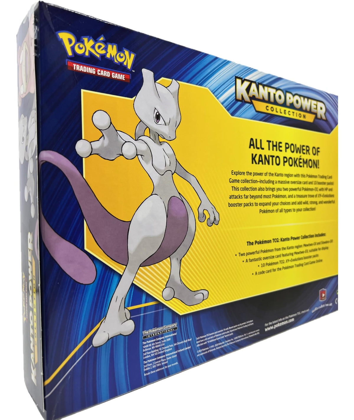 Pokemon TCG: Mewtwo-EX Slowbro-EX Kanto Power Premium Collection, 10 XY Evolutions Booster Packs