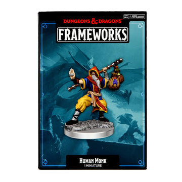 WizKids D&D Frameworks: Human Monk Male - Unpainted and Unassembled