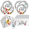 33pcs Rock Music Guitar Party Tableware, Music Guitar Notes Birthday Party Supplies