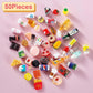 50 Pcs Miniature Food Drink Bottles Soda Pop Cans Pretend Play Kitchen Game Party Accessories Toys Hamburg Cake Ice Cream for 1/12 Doll House