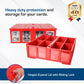 BCW Collectible Card Bin - Red | Holds 3200 Cards | Includes 4 Dividers | Storage for Pokémon, MTG & Sports Cards
