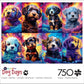 Buffalo Games - Wumples - Wumples - Cosmic Canines - 750 Piece Jigsaw Puzzle for Adults -Challenging Puzzle Perfect for Game Nights - Finished Size is