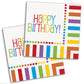 Unique Rainbow Birthday Luncheon Napkins - 16 Count, Elegant & Vibrant Design, Premium Paper Napkins For Parties & Events