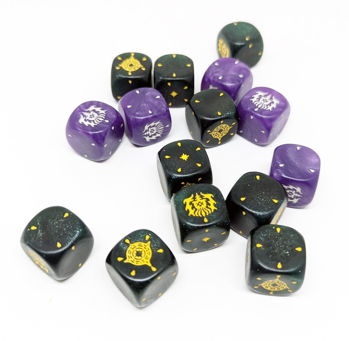 Our Brilliant Ruin Studio Hermitage RPG Dice Set, 15 D6 Dice