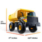 Tonka Steel Classics Mighty Dump Truck - Made with Steel & Sturdy Plastic, Yellow Toy Construction Truck, Boys and Girls, Kids, Toddlers, Ages 3+