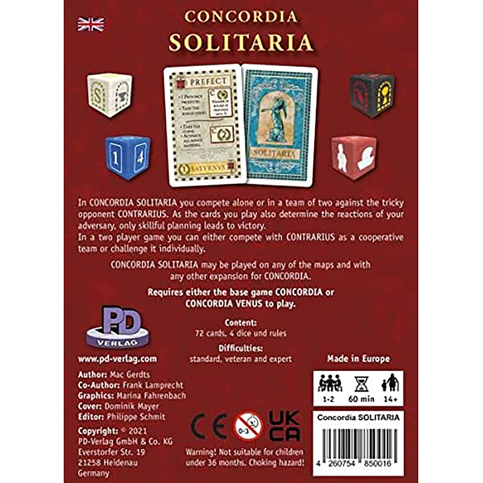 Rio Grande Games Concordia Solitaria Expansion: Solo & 2-Player Board Game Strategy