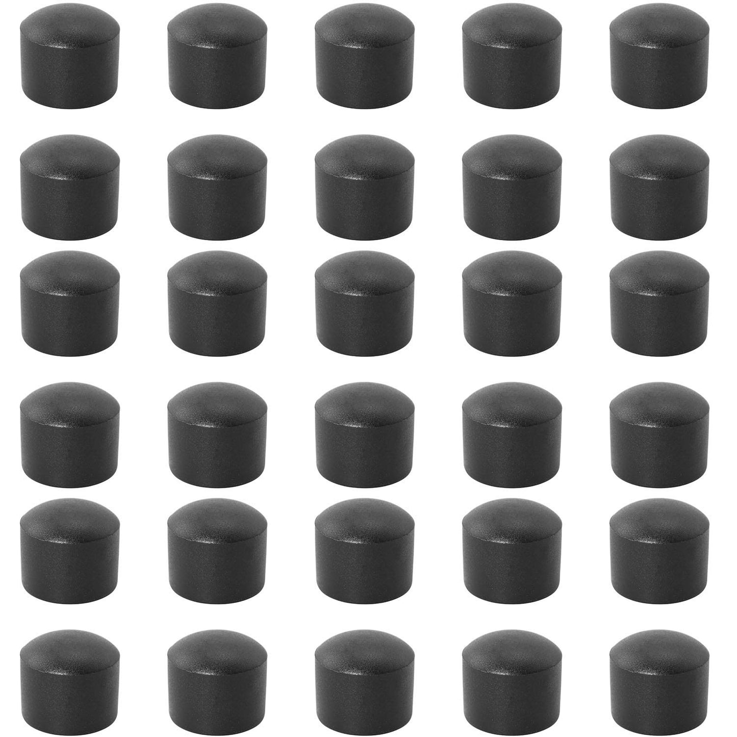 SQXBK Foosball End Cap 30PCS 15.8mm Black Foosball Table Rod Safety Rubber End Caps Flexible Pipe Post Rubber Cover Tip Protectors