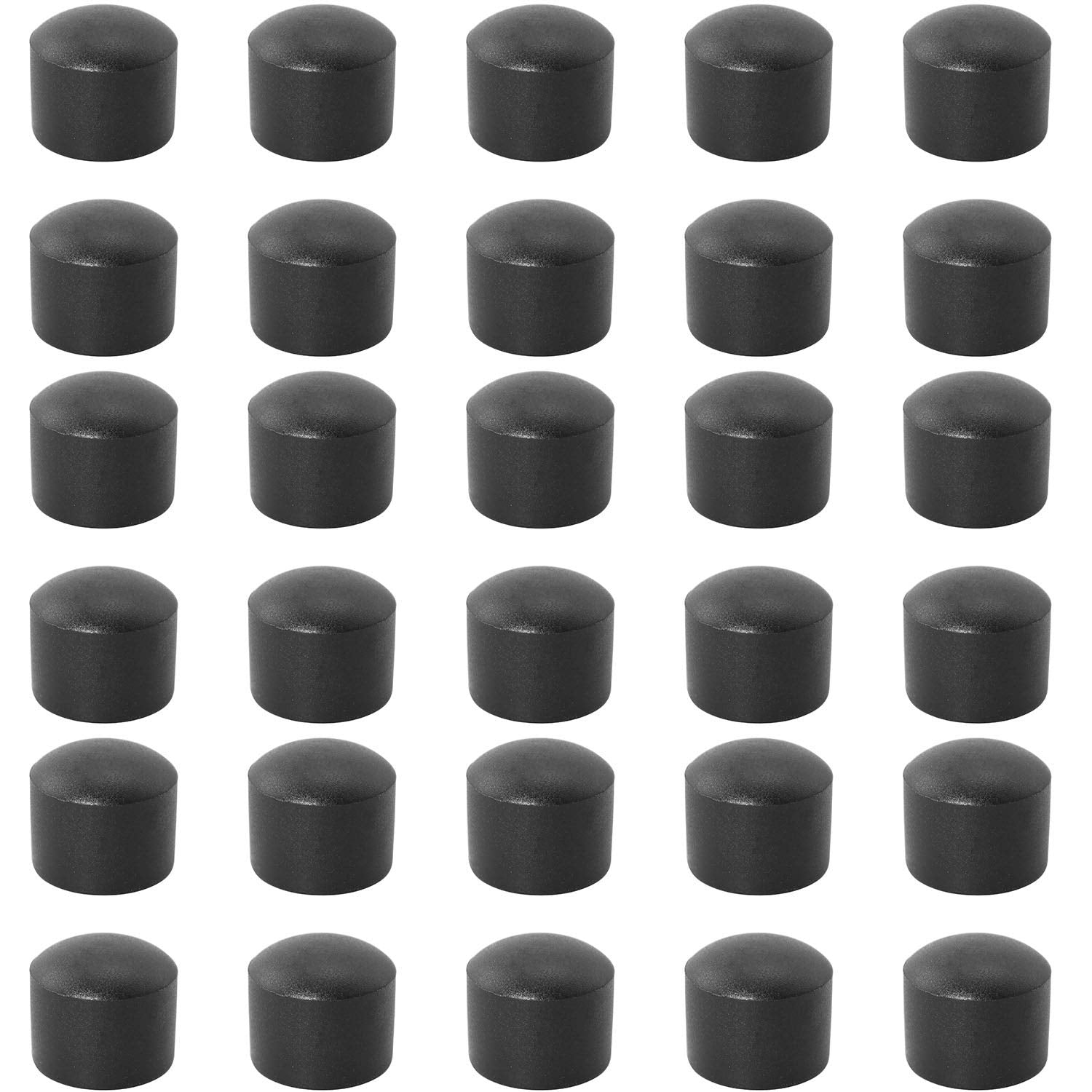 SQXBK Foosball End Cap 30PCS 15.8mm Black Foosball Table Rod Safety Rubber End Caps Flexible Pipe Post Rubber Cover Tip Protectors
