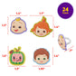 CoComelon Playtime Rings | 24 Cupcake Toppers Featuring JJ, YoYo & TomTom | DecoPac CoComelon Cake Decorations, Food Safe & Ready To Use - 24 Pack