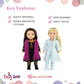 Emily Rose 14 Inch Fashion Doll Clothes 11 PC Princess Costume Playset Gift Set | Perfect Halloween Costume for 14" Wellie Wishers Dolls | USA