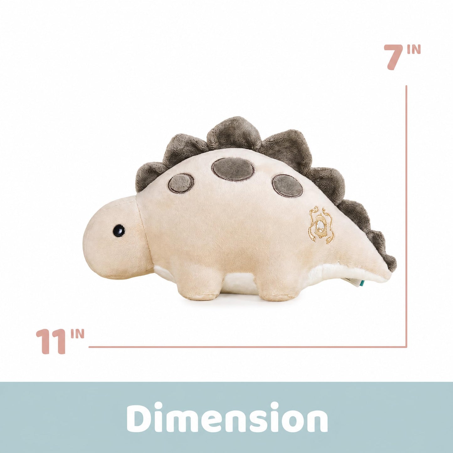 Bellzi Stegosaurus Cute Stuffed Animal Plush Toy - Adorable Soft Dinosaur Toy Plushies and Gifts - Perfect Present for Kids, Babies, Toddlers - Steggi