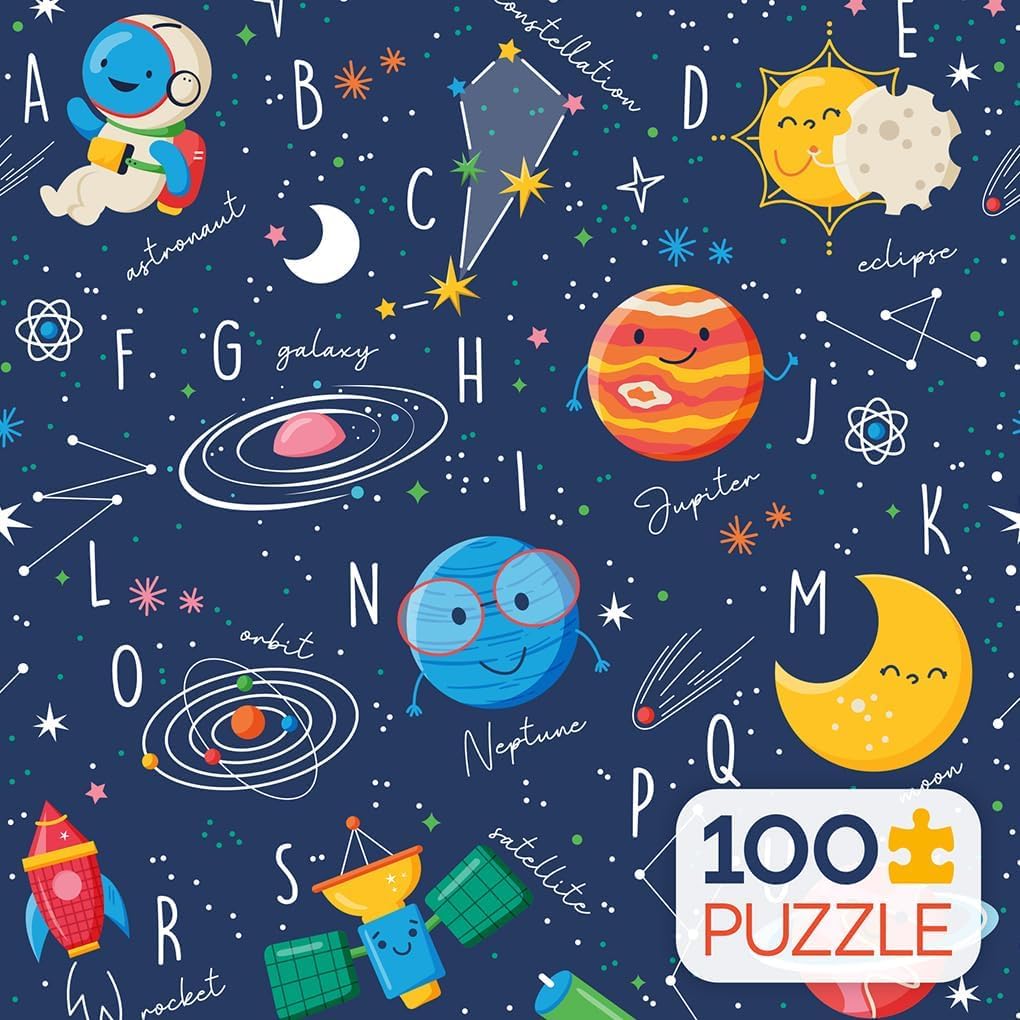 Ceaco - Space Friends - 100 Piece Jigsaw Puzzle for Kids Ages 6+