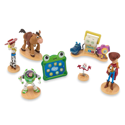 Disney Store Official Toy Story 5 Figure Set -7 Fully Sculpted Disney Figures Including Woody, Buzz, Forky, Lilypad, Bullseye, Jessie & Tech Trio in