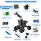 BLONWINER Robot Car Kit, 2 in 1 Smart Robotics Arm Building Toy for Raspberry Pi Python Coding, STEM Programming Tank Kits with Camera (Without RPi