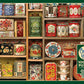 Cobble Hill 1000 Piece Puzzle - Vintage Tins - Sample Poster Included