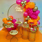 Balloon Garland Kit Arch Burnt Orange Hot Pink And Gold For Party Decoration Women Birthday Graduation