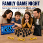 Fouwoqi Magnet Game with String, 20 Full-Size Magnetic Stones & 3 Ropes, Portable Magnetic Chess Strategy Game for Family Game Night, Party, Travel