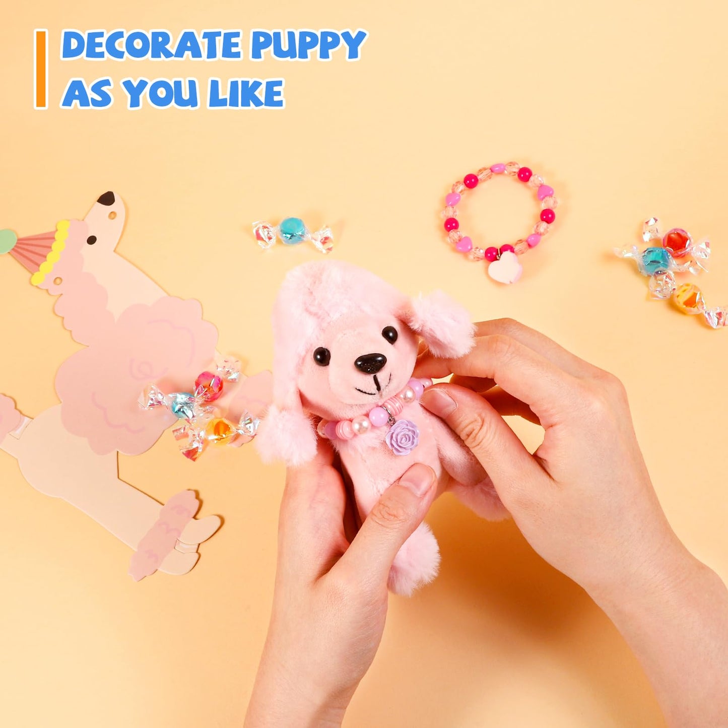 Niceup 20PCS Small Puppies Stuffed Animal Mini Plush Dog Keychain Adopt a Puppy Party Favors Easter Basket Stuffers Bulk Birthday Gift Goodie Bag